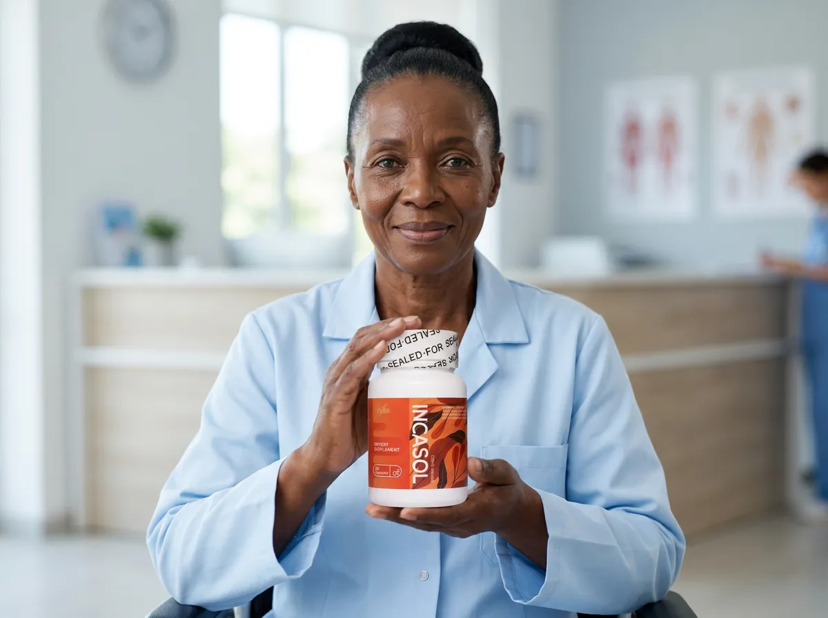 Kenyan nurse measuring blood pressure to check for hypertension symptoms